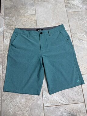 O'Neill Teal Men's Flat Front Hybrid Shorts